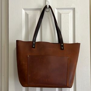 Portland Leather Goods tote in honey